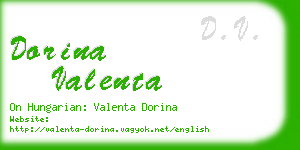 dorina valenta business card